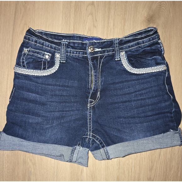 Westfield Eagle Shorts Womens Size 13. Denim Woth Cute Design/stiching - Picture 1 of 6